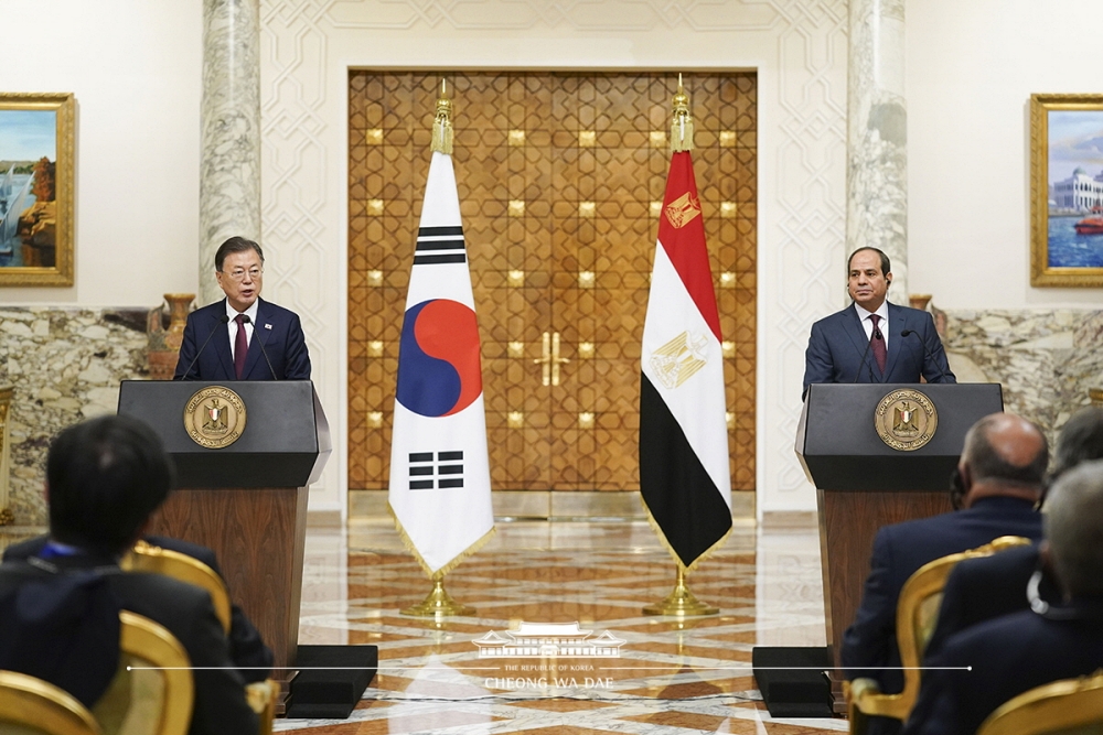 한국-이집트 정상 공동언론발표